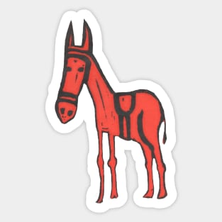 Donkey, A British seaside Classic Sticker